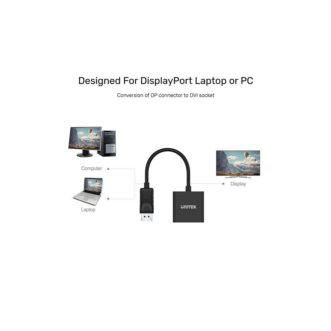 Unitek DisplayPort to DVI Adapter in Qatar Unitek DisplayPort to DVI Adapter in Qatar